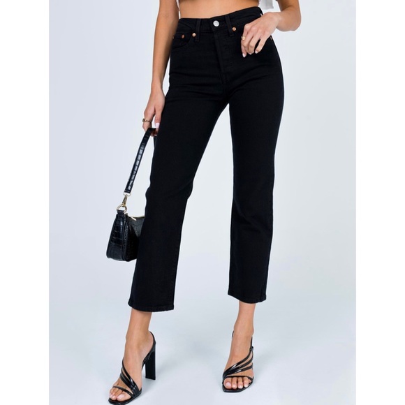 Levi's Denim - Levi's Wedgie Straight Black Jeans